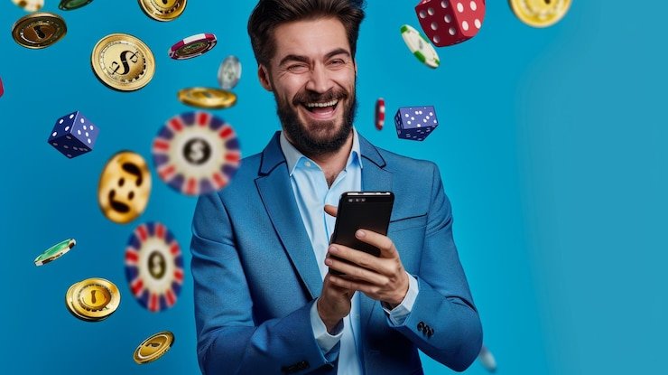 Antarmuka permainan Infinite Blackjack dengan dealer dan meja